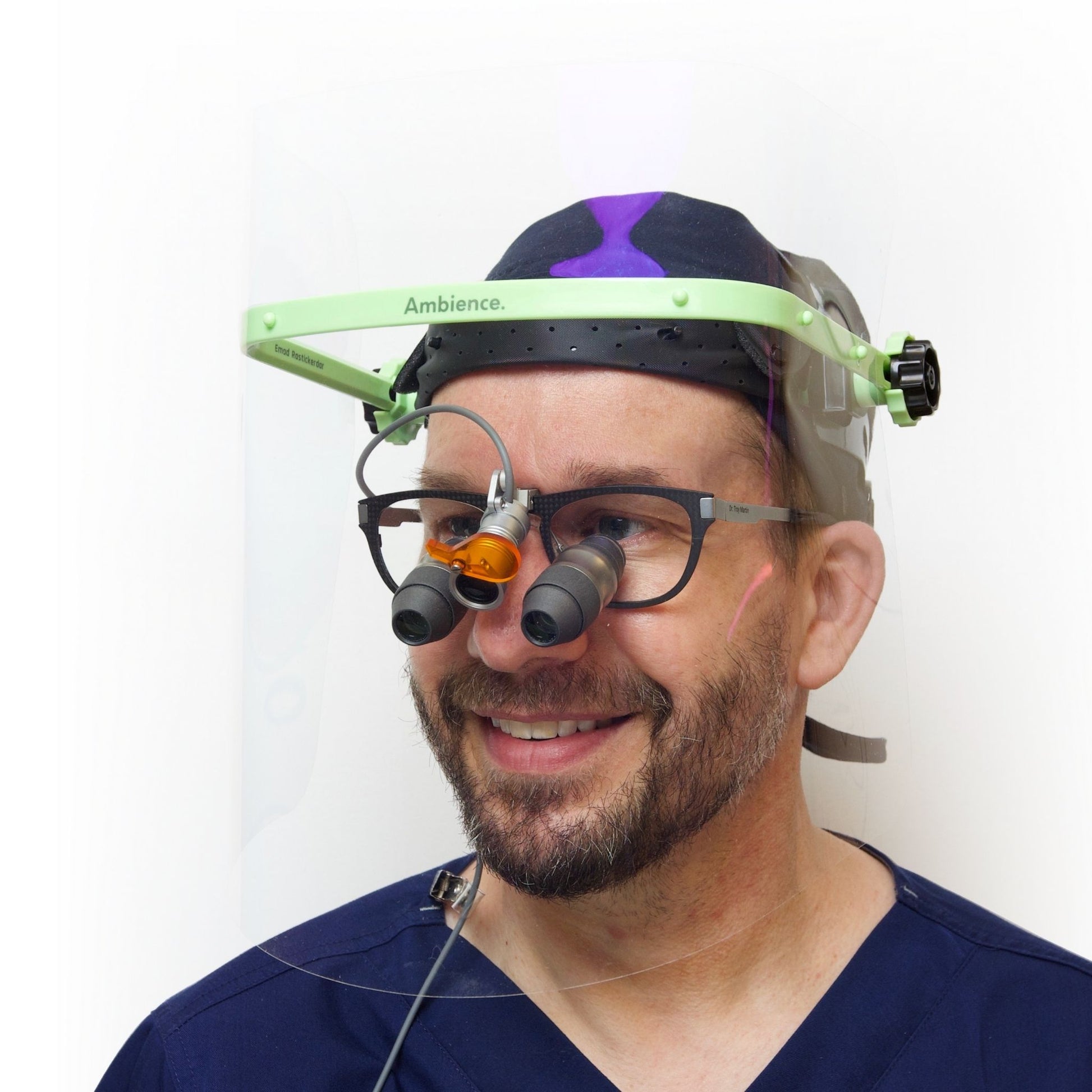 goggles and face shield The Loupe Shield